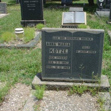 KOTZE Anna Maria nee VIVIERS 1883-1960