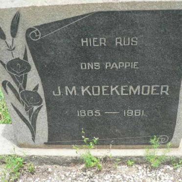 KOEKEMOER J.M. 1885-1961