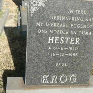 KROG Hester 1920-1983