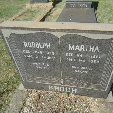KROCH Rudolph 1863-1927 &amp; Martha 1863-1950