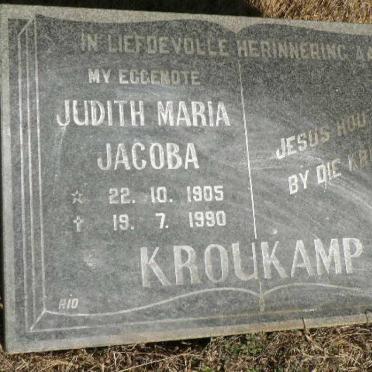 KROUKAMP Judith Maria Jacoba 1905-1990