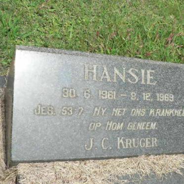 KRUGER Hansie 1961-1969