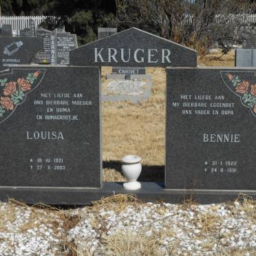 KRUGER Bennie 1922-1991 &amp; Louisa 1921-2003