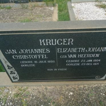 KRUGER Jan Johannes Christoffel 1898- &amp; Elizabeth Johanna VAN HEERDEN 1904-1971