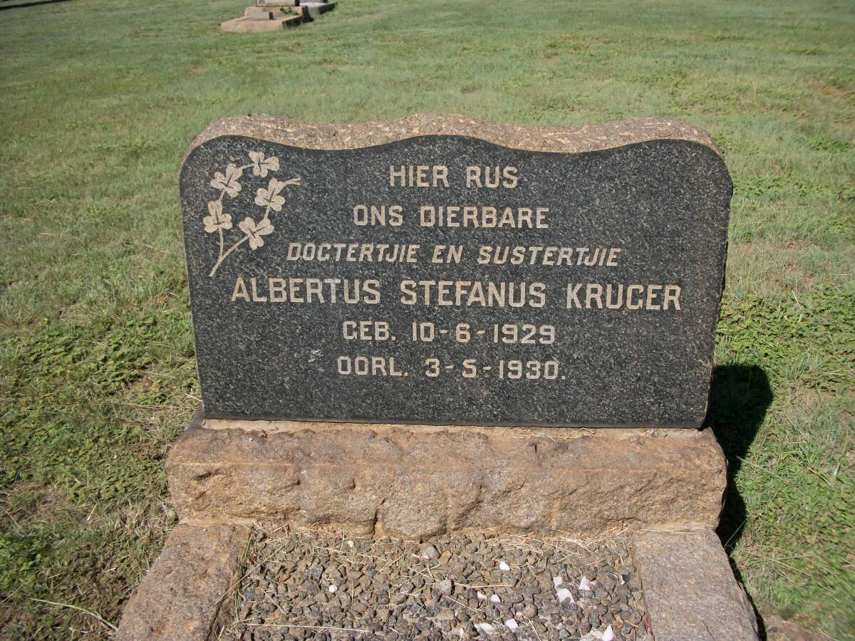 KRUGER Albertus Stefanus 1929-1930