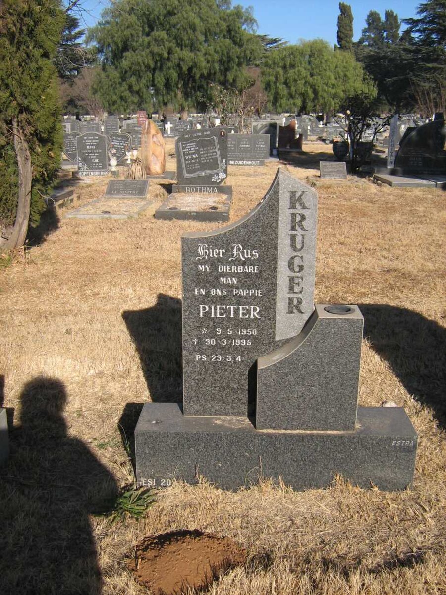 KRUGER Pieter 1950-1995