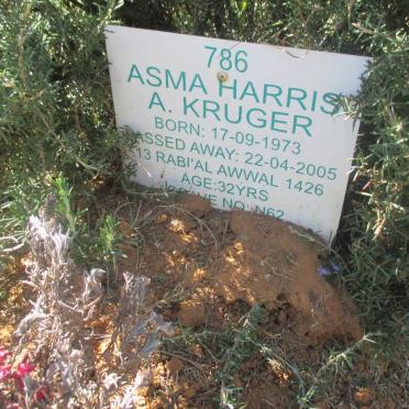KRUGER Asma Harris A. 1973 - 2005