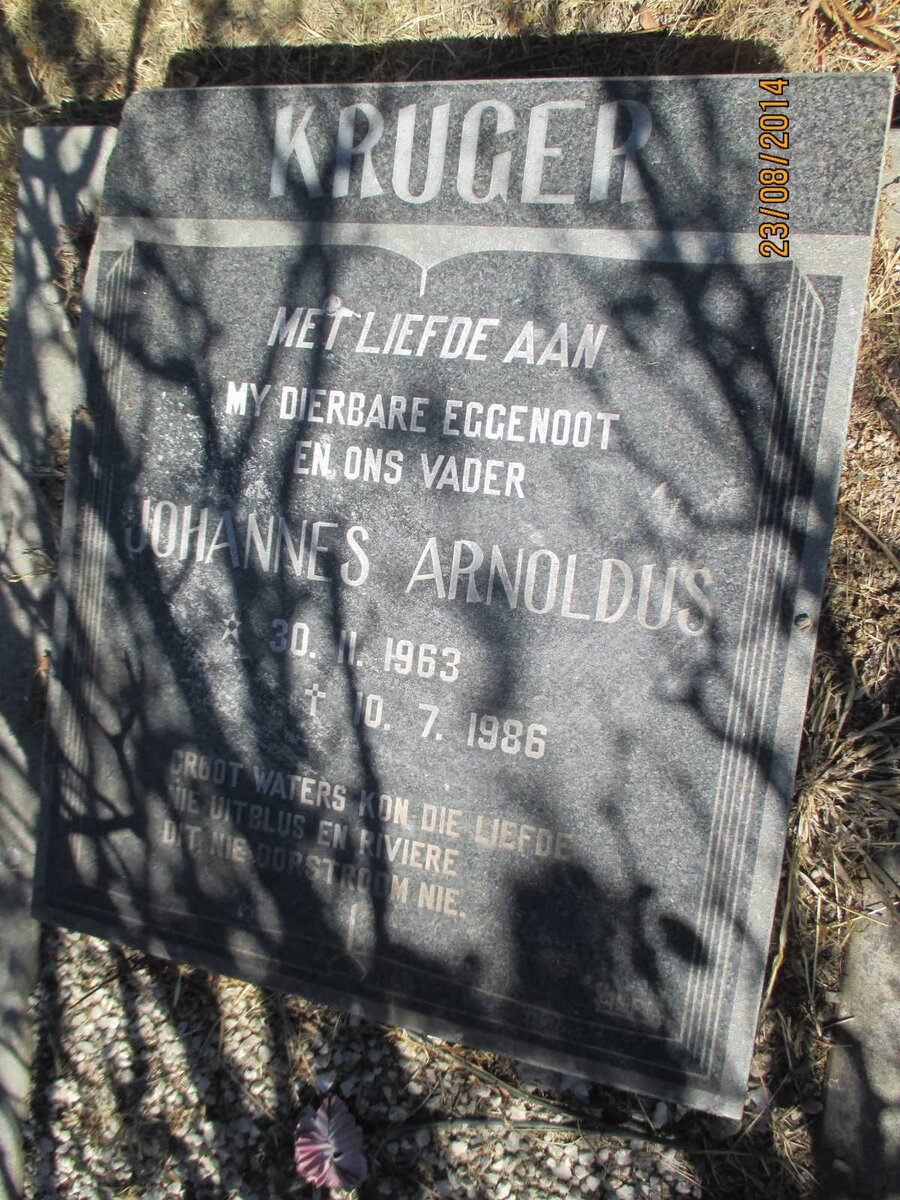 KRUGER Johannes Arnoldus 1963-1986