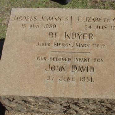 KUŸER Jacobus Johannes, de -1959 &amp; Elizabeth Anna -1937 :: DE KUŸER John David -1951