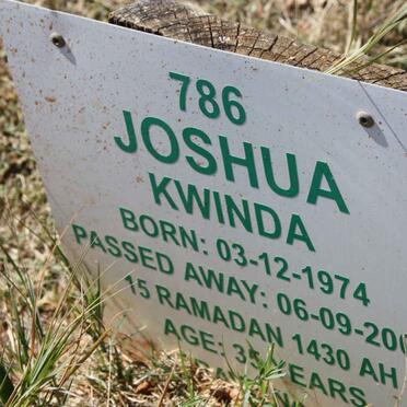 KWINDA Joshua 1974-2009