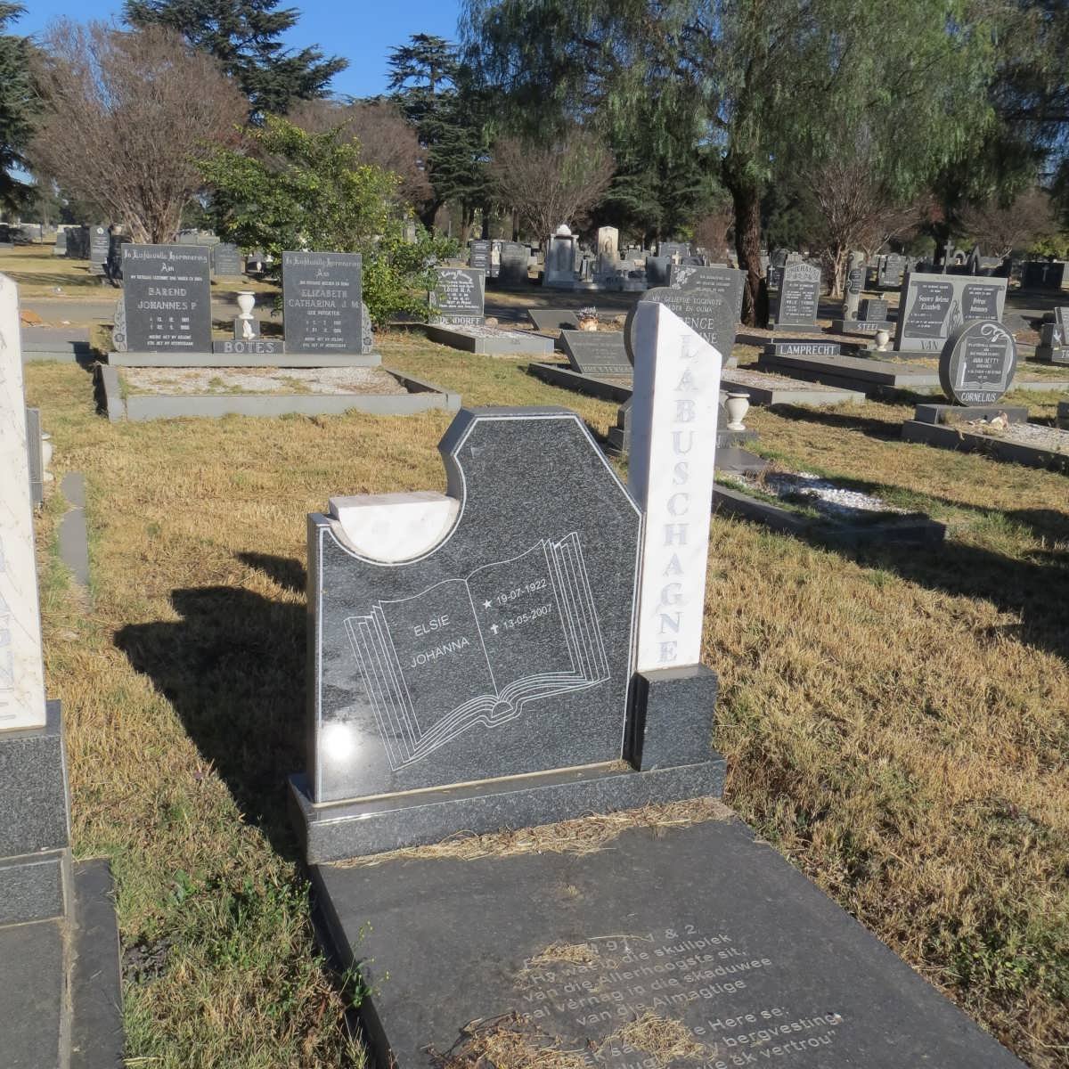 LABUSCHAGNE Elsie Johanna 1922-2007