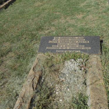 LAZYA Chrisstina Austin nee STEYN 1889-1923 