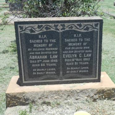 LAW Abraham -1940 &amp; Evelyn C. -1962