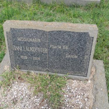 LAUKOETTER Anni 1920-1968