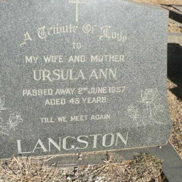 LANGSTON Ursula Ann -1957 