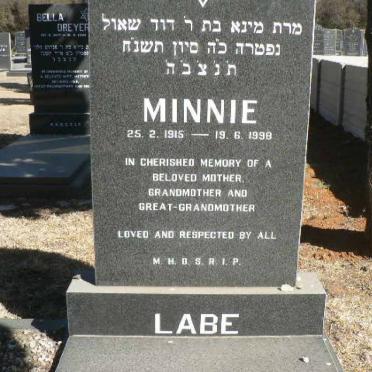 LABE Minnie 1915-1998