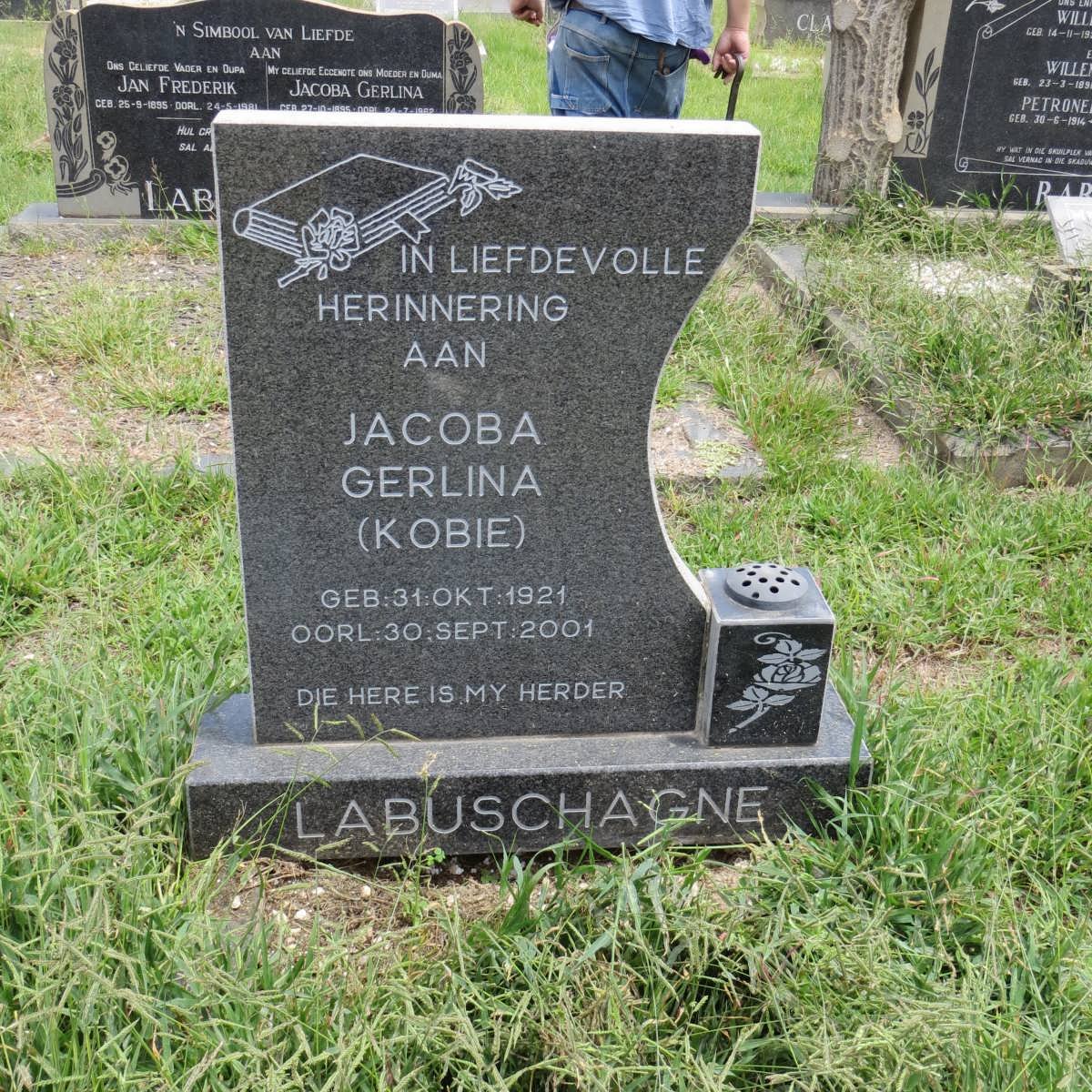 LABUSCHAGNE Jacoba Gerlina 1921-2001