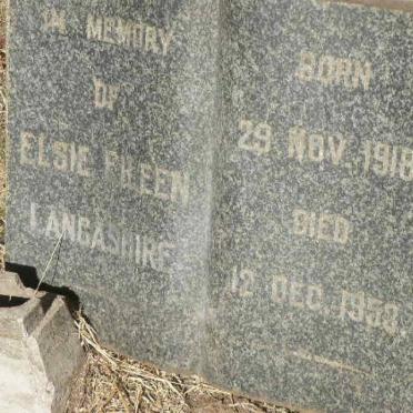 LANCASHIRE Elsie ?reen 1918-1953