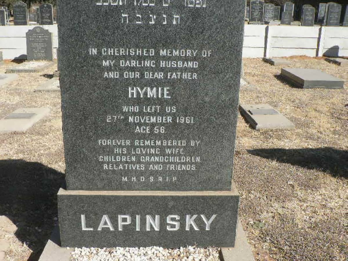 LAPINSKY Hymie -1961