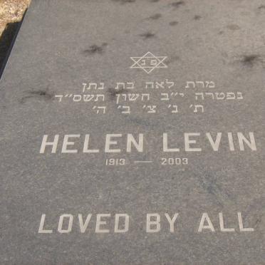 LEVIN Helen 1913-2003