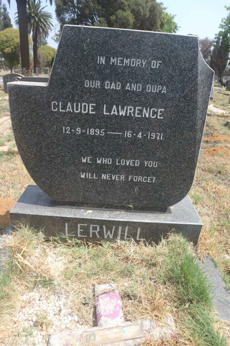 LERWILL Claude Lawrence 1895-1971