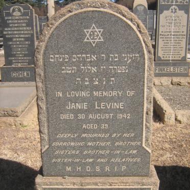 LEVINE Janie -1942