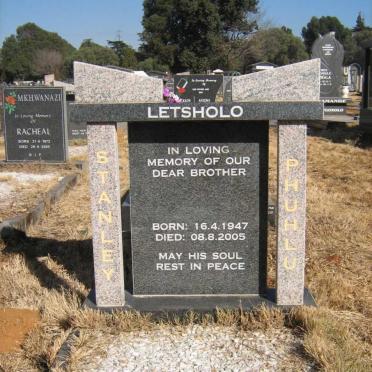 LETSHOLO Stanley Phuhlu 1947-2005
