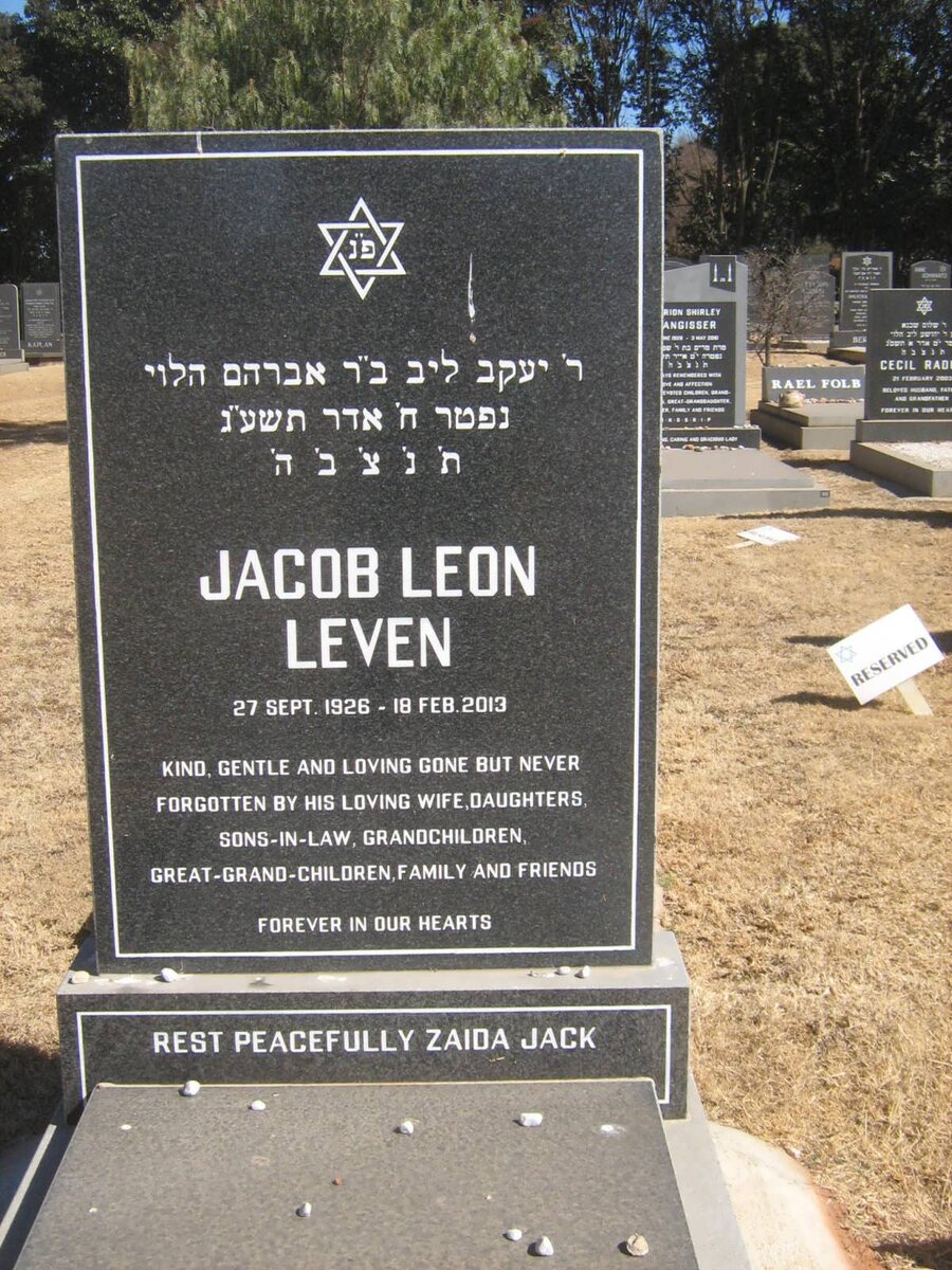 LEVEN Jacob Leon 1926-2013