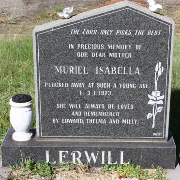 LERWILL Muriel Isabella -1923