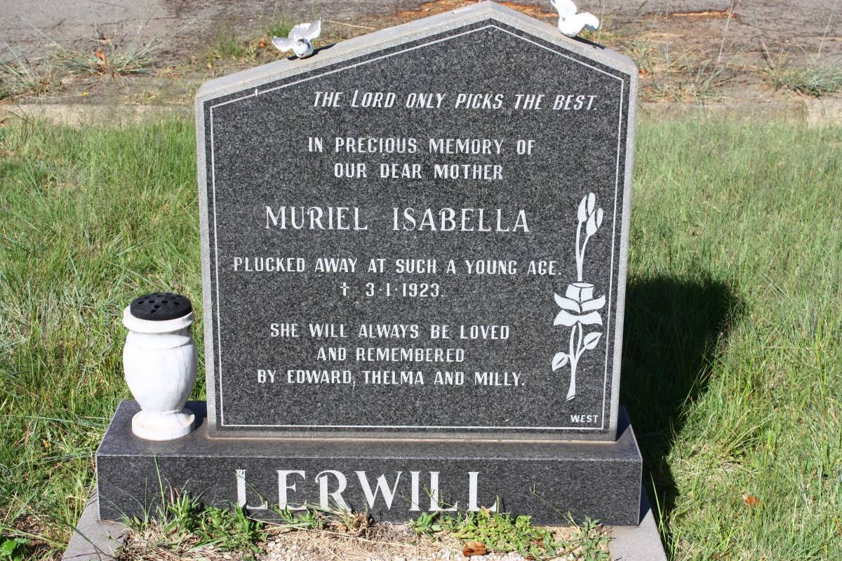 LERWILL Muriel Isabella -1923