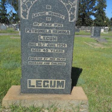 LECUM Petronela Hemina -1934