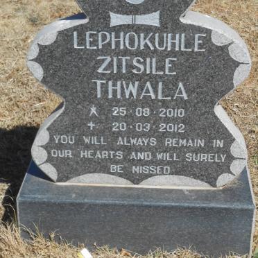 LEPHOKUHLE Zitsile Thwala 2010-2012