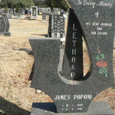 LETHOKO James Poponi 1944-2001
