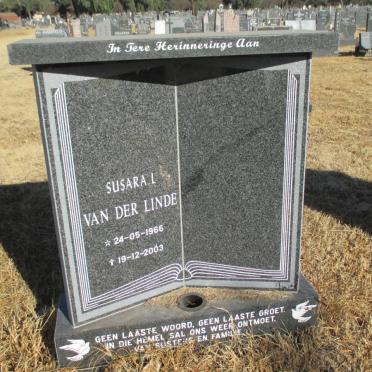 LINDE Susara L., van der 1966-2003