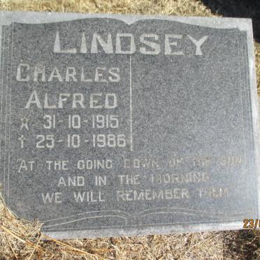 LINDSEY Charles Alfred 1915-1986