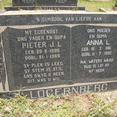 LOGERNBERG Pieter J.L. 1906-1969 &amp; Anna L. 1916-1992