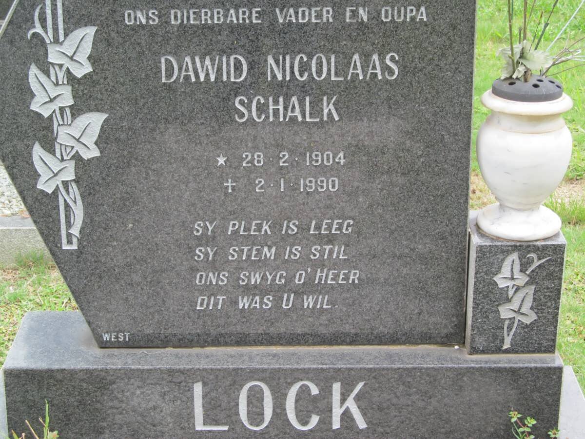 LOCK Dawid Nicolaas Schalk 1904-1990