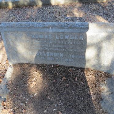 LOWDEN Thomas -1952 &amp;  Daisy TOWNSEND -1954