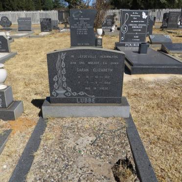 LUBBE Sarah Elizabeth 1910-1984