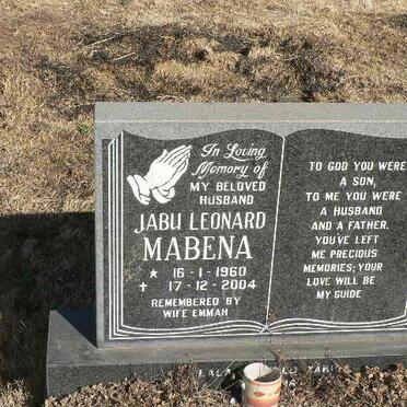 MABENA Jabu Leonard 1960-2004
