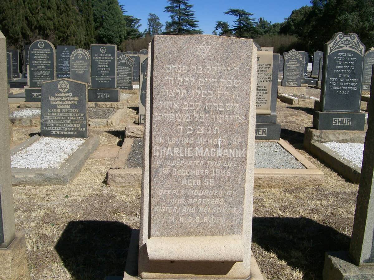 MACHANIK Charlie -1935