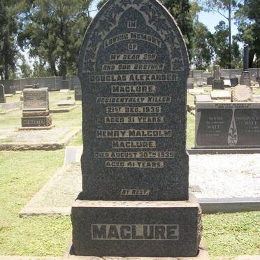 MACLURE Henry Malcolm -1939 :: MACLURE Douglas Alexander -1936