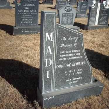 MADI Dikiliwe Ephilina 1925-2003