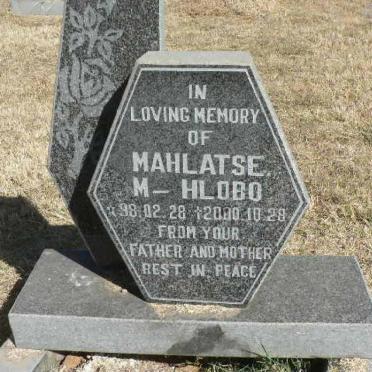 MAHLATSE M-Hlobo 1998 -2000
