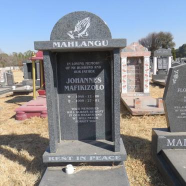 MAHLANGO Johannes Mafikizolo 1945-1999