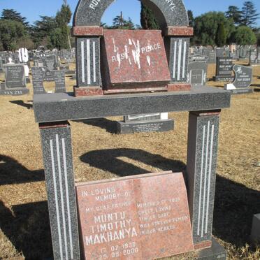 MAKHANYA Muntu Timothy 1938-2000