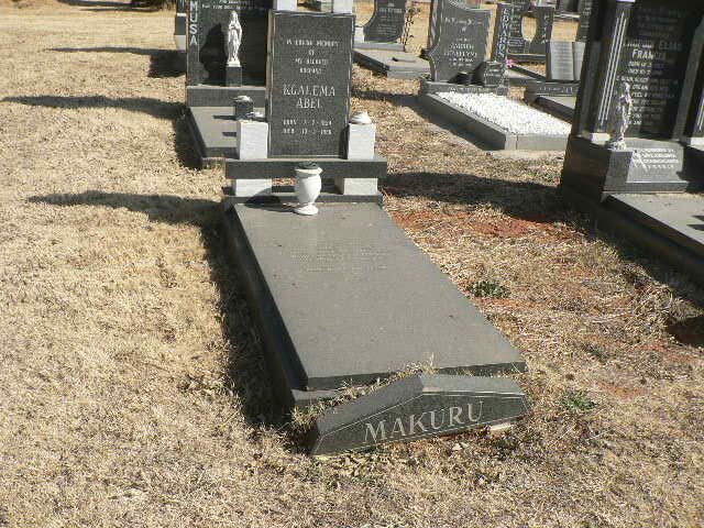 MAKURU Kgalema Abel 1934-1996