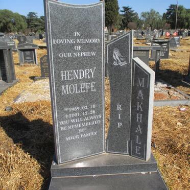 MAKHALE Hendry Molefe 1969-2001