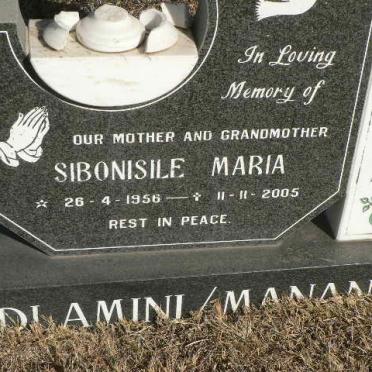MANANA Sibonisile Maria, Dlamini 1956-2005