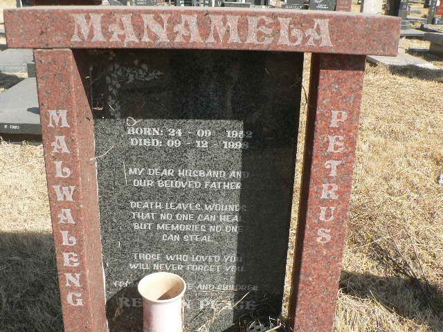 MANAMELA Malwaleng Petrus 1932-1998